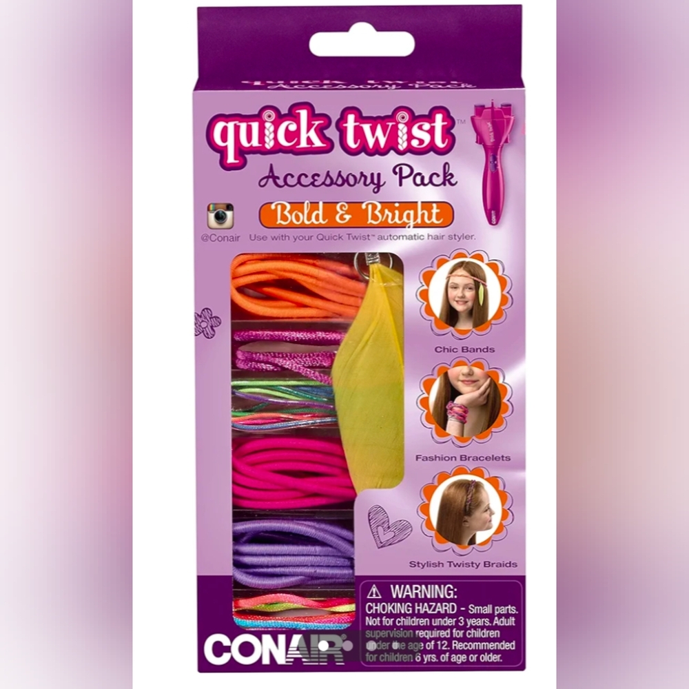 CONAIR QUICK TWIST BOLD & BRIGHT ACCESSORY PACK